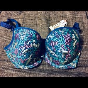 Freya Deco Molded Underwire Plunge Bra, 34E, NWT